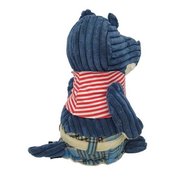 Les Deglingos Original Hippipos The Hippo 11" Plush Stuffed Animal Toy Blue - Picture 8 of 12